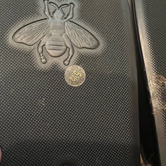 Gucci River RARE black leather horsebit kangaroo fur lined slipper mules men 5.5 - Picture 9 of 11